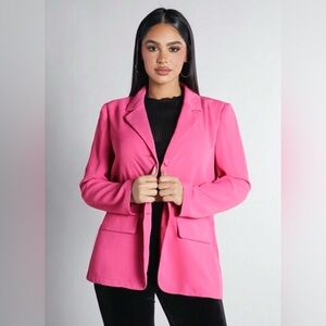SHEIN Women's Pink Blazer Size Small